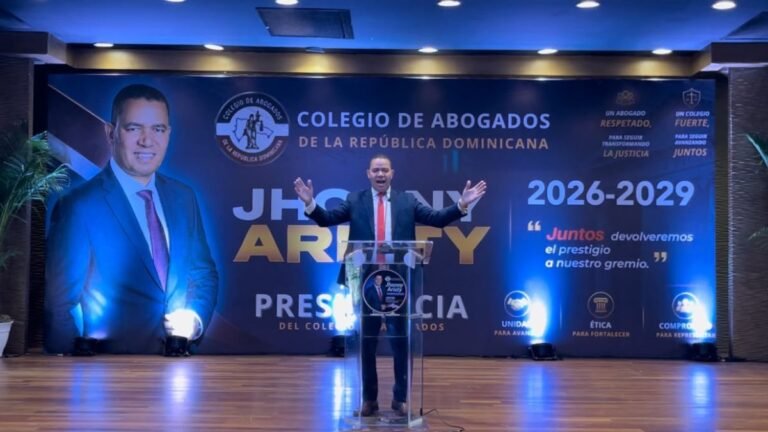 Jhonny Aristy anuncia aspiraciones a presidencia del Colegio de Abogados para el período 2026-2029
